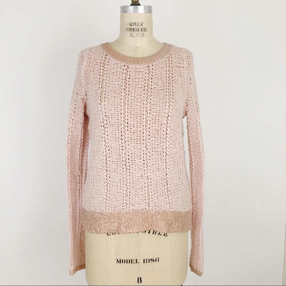 Anthropologie Sweaters - Anthropologie Moth chunky metallic knit sweater